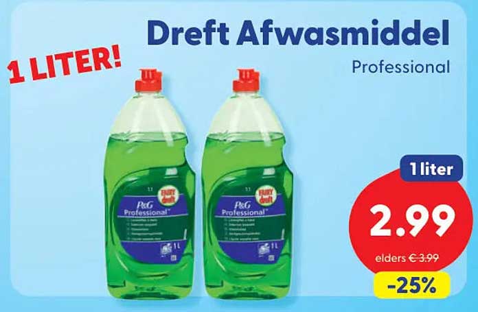Dreft Afwasmiddel Professional 1 liter