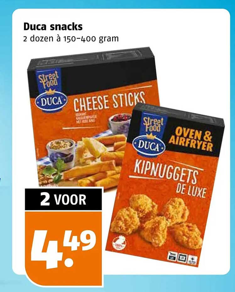 Duca snacks 2 dozen à 150-400 gram