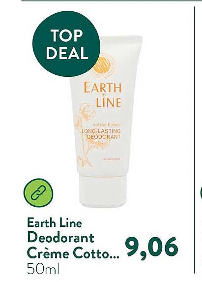 Earth Line Deodorant Crème Cotto...