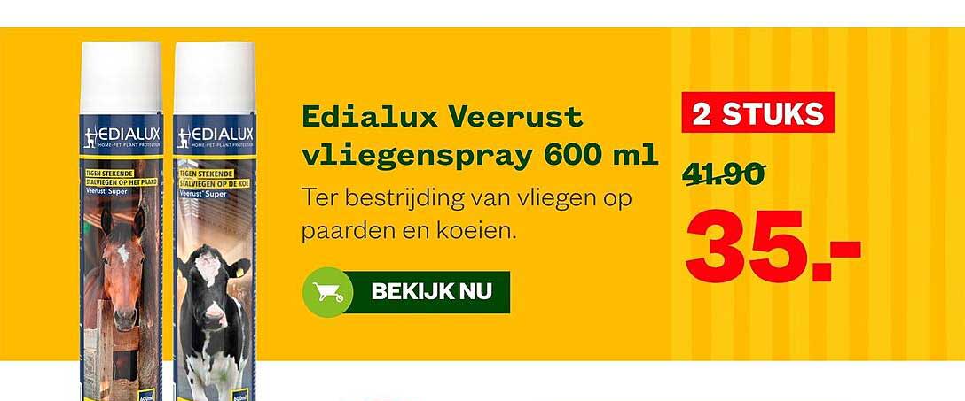 Edialux Veerust vliegenspray 600 ml 2 STUKS