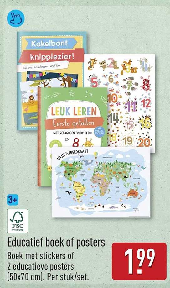 Educatief boek of posters