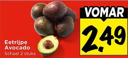 Eetrijpe Avocado Schaal 2 stuks