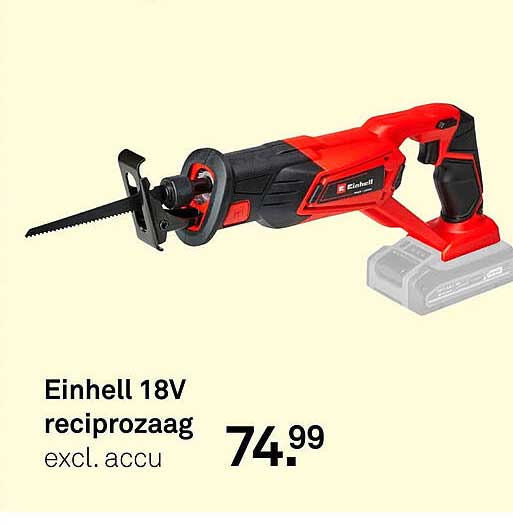 Einhell 18V reciprozaag excl. accu