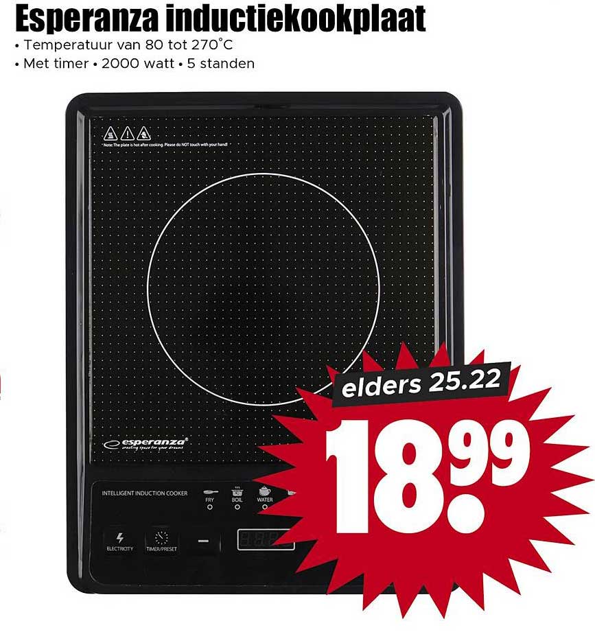 Esperanza inductiekookplaat