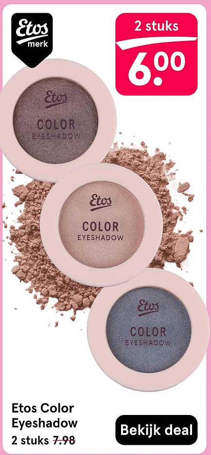 Etos Color Eyeshadow 2 stuks