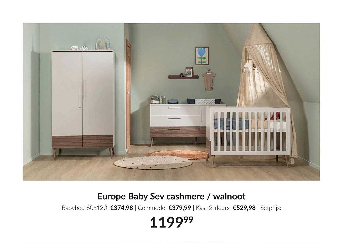Europe Baby Sev cashmere / walnoot