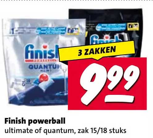 Finish powerball ultimate of quantum, zak 15/18 stuks 3 ZAKKEN