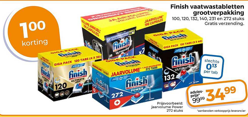 Finish vaatwastabletten grootverpakking