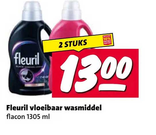 Fleuril vloeibaar wasmiddel 2 STUKS