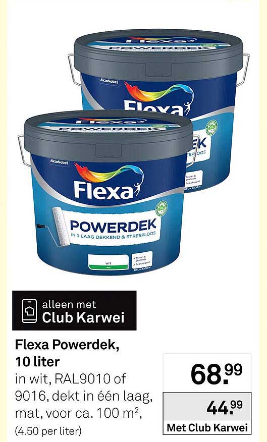 Flexa Powerdek, 10 liter