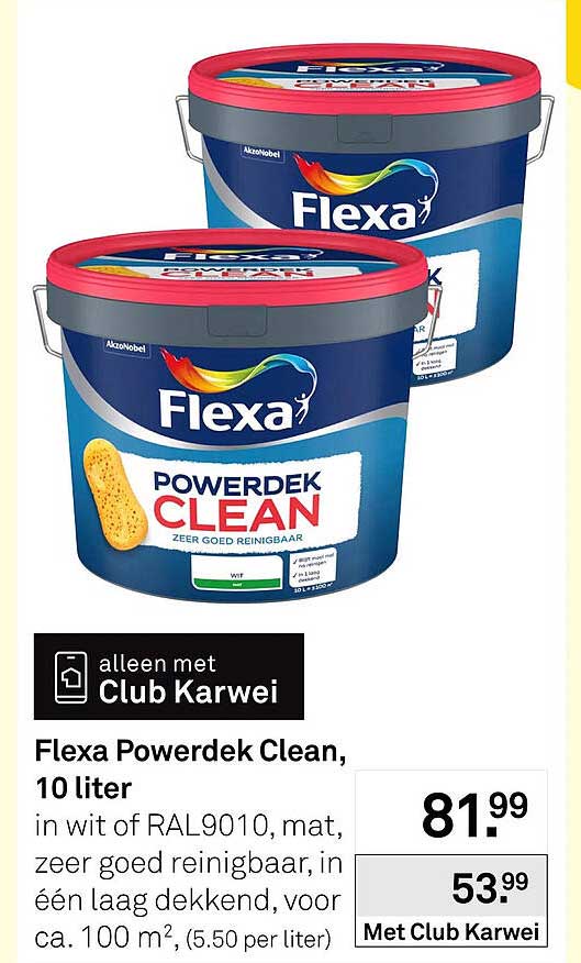 Flexa Powerdek Clean, 10 liter
