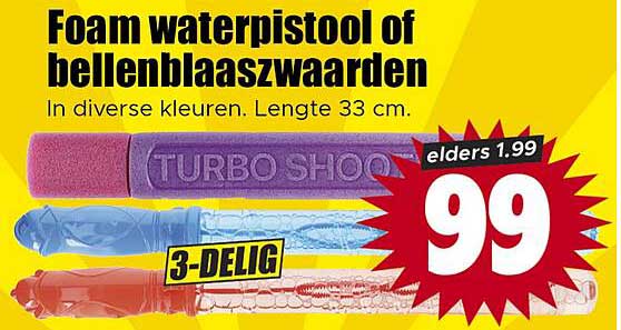 Foam pistool of bellenblaaszwaarden