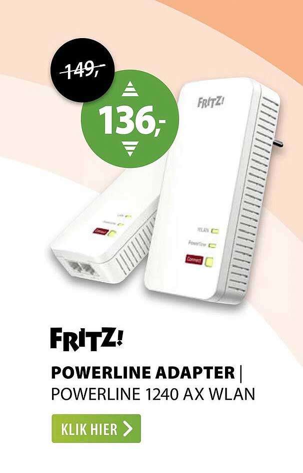 FRITZ! POWERLINE ADAPTER | POWERLINE 1240 AX WLAN