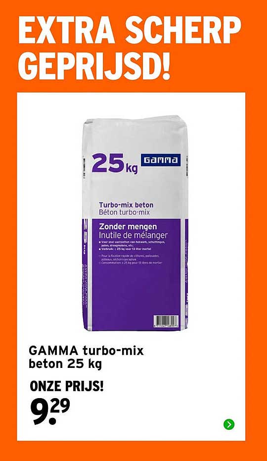 GAMMA turbo-mix beton 25 kg