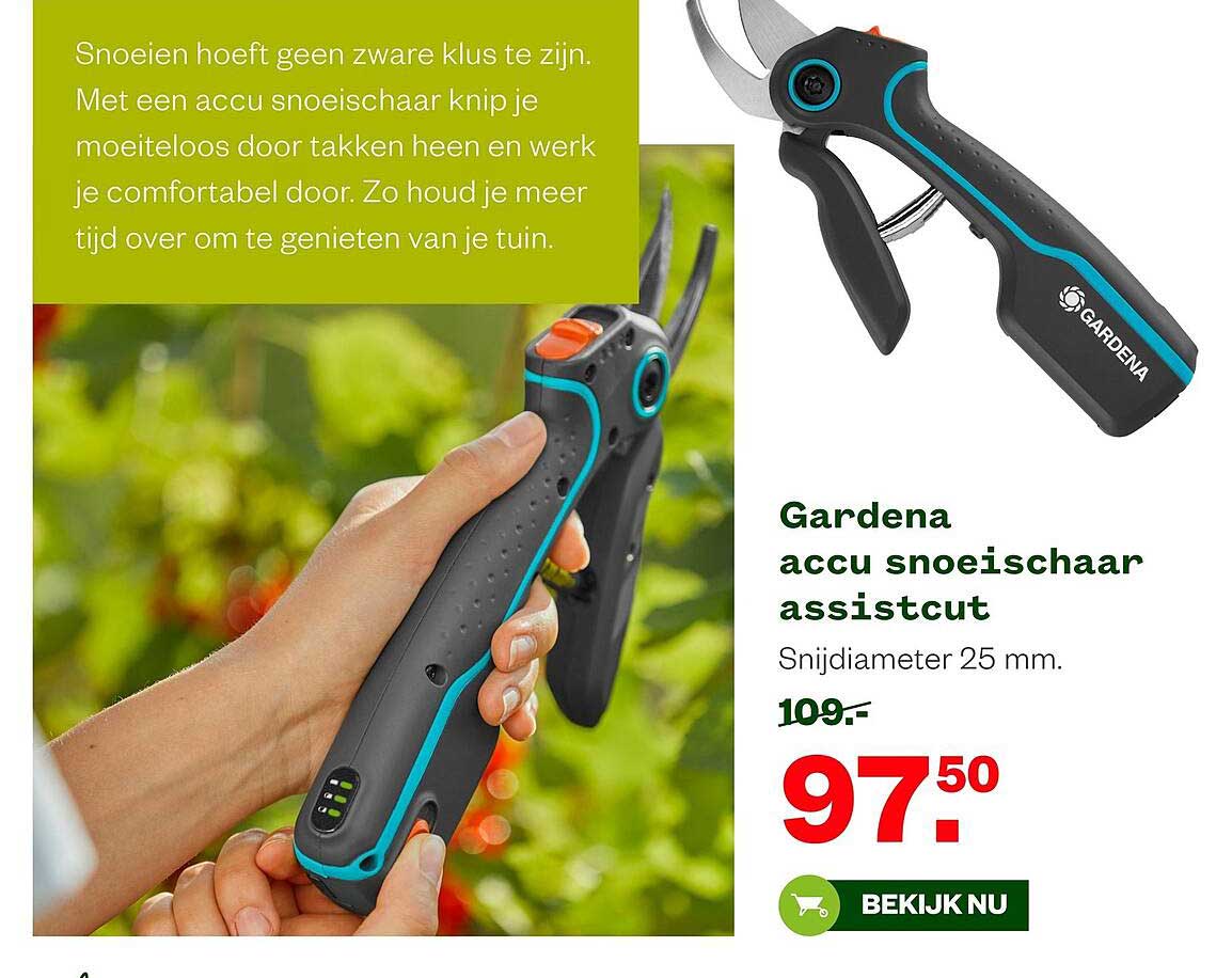 Gardena accu snoeischaar assistcut