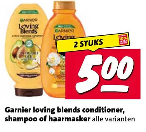 Garnier loving blends conditioner, shampoo of haarmasker alle varianten 2 STUKS