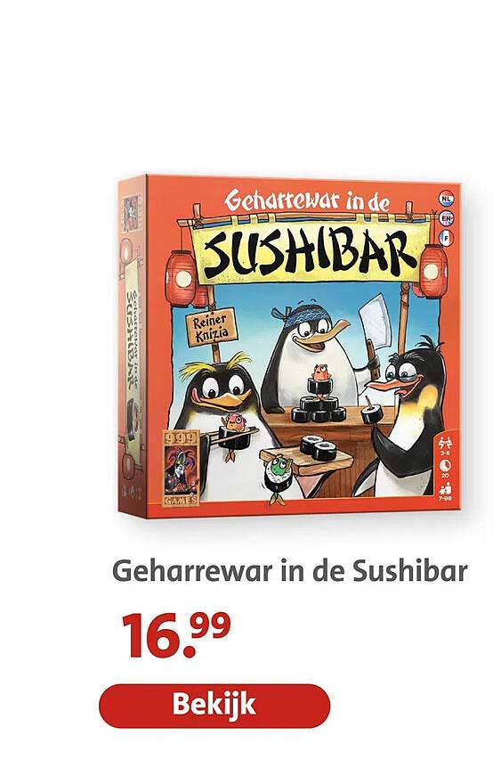 Geharrewar in de Sushibar