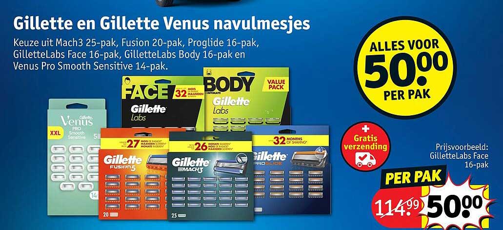 Gillette en Gillette Venus navulmesjes