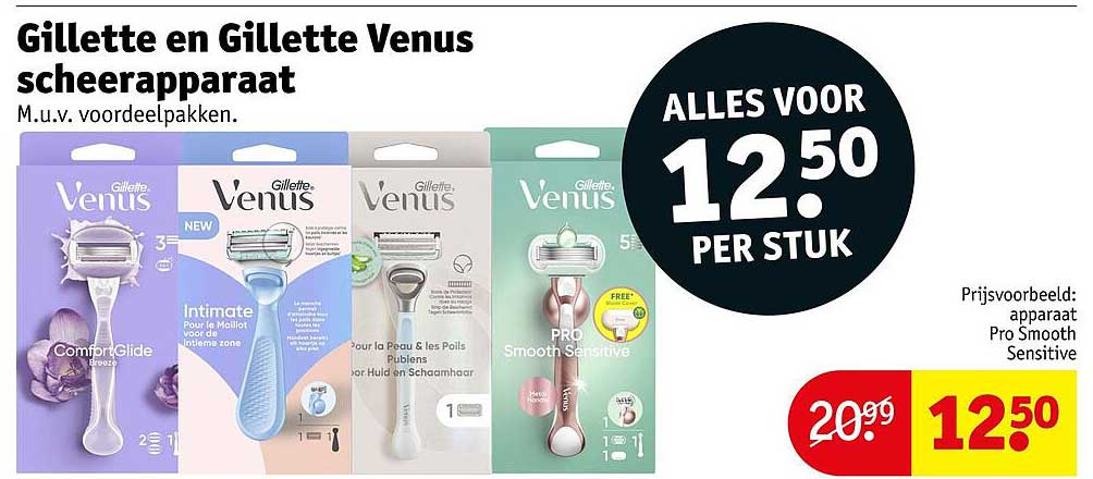 Gillette en Gillette Venus scheerapparaat