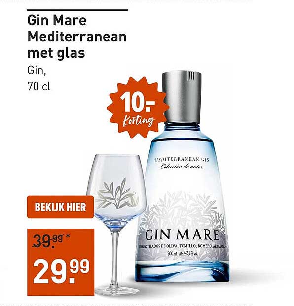 Gin Mare Mediterranean met glas