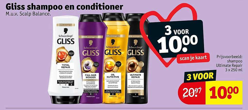 Gliss shampoo en conditioner