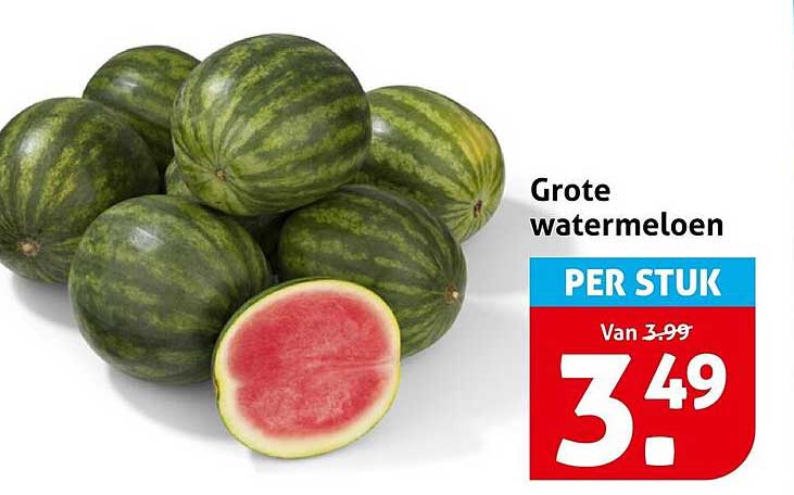 Grote watermeloen PER STUK