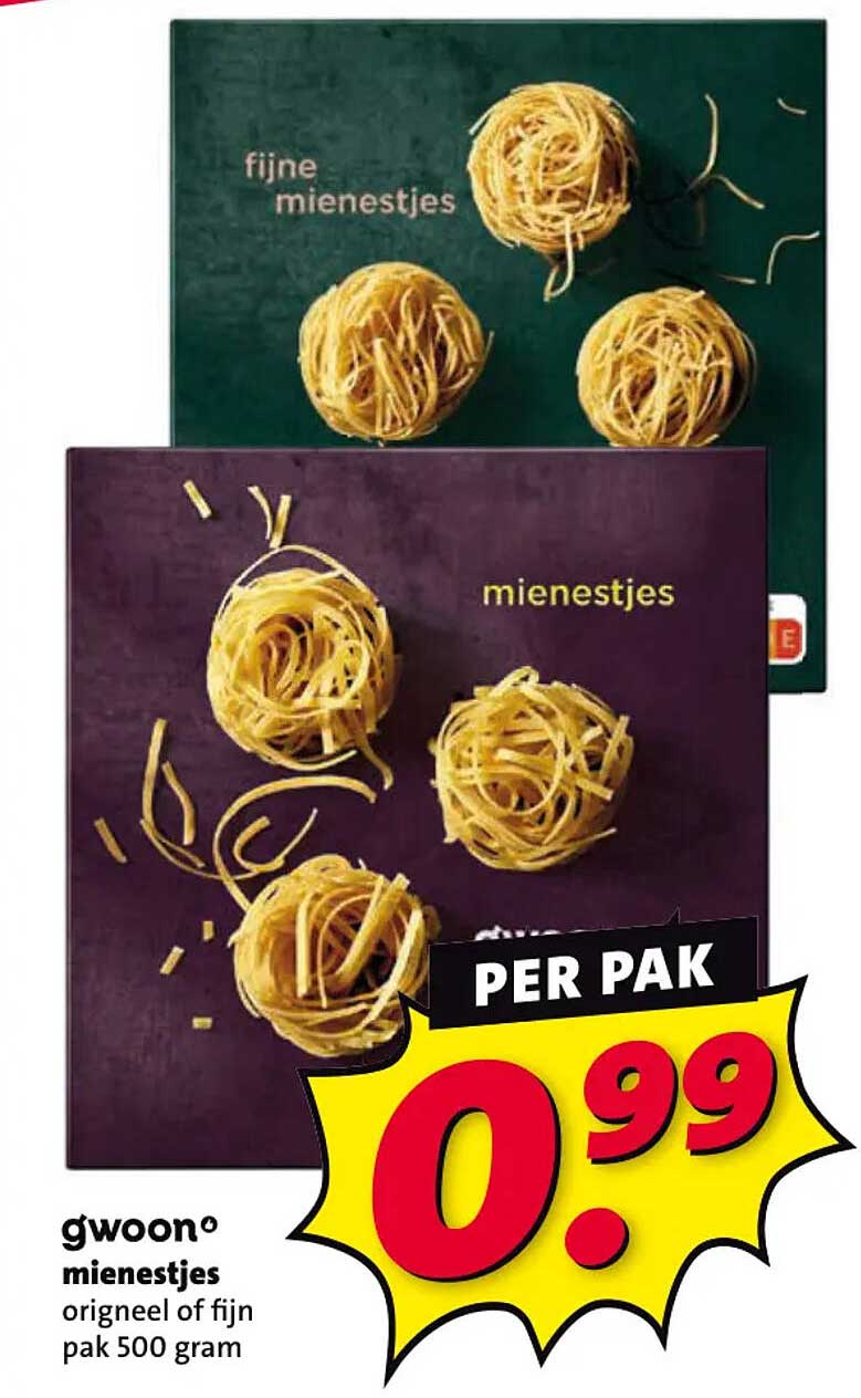 g'woon mienestjes origineel of fijn pak 500 gram