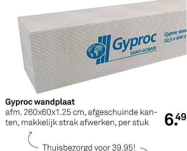 Gyproc wandplaat