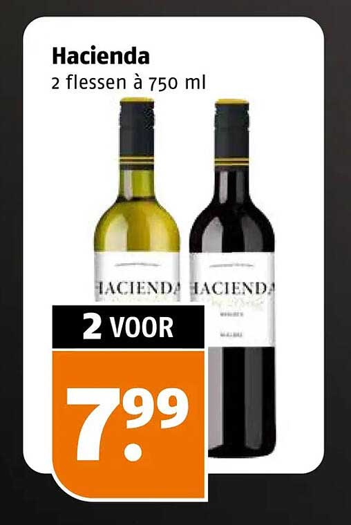 Hacienda 2 flessen à 750 ml