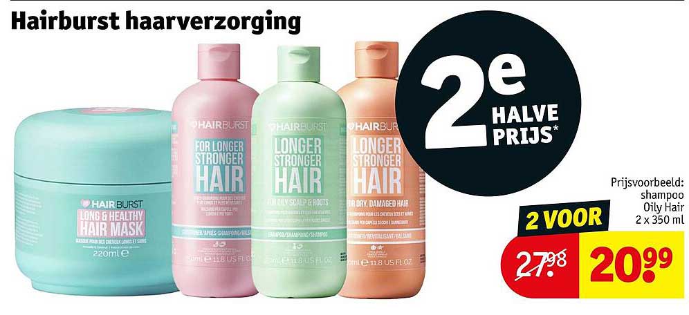 Hairburst haarverzorging 2e halve prijs