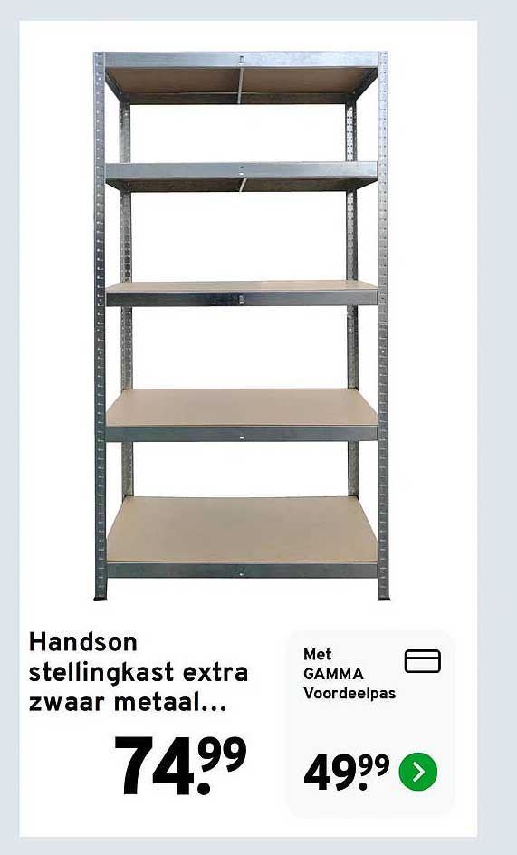 Handson stellingkast extra zwaar metaal...