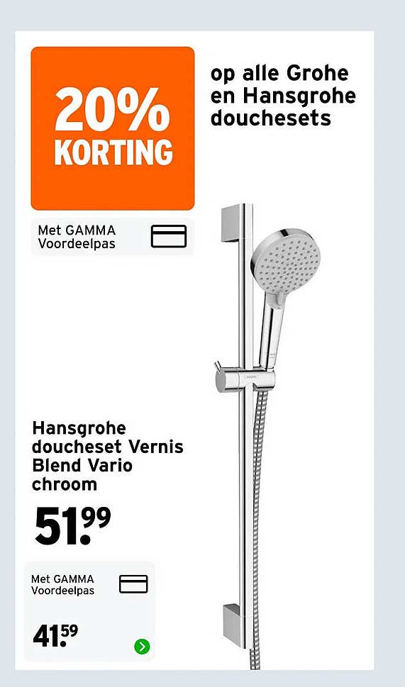 Hansgrohe doucheset Vernis Blend Vario chroom 20% KORTING