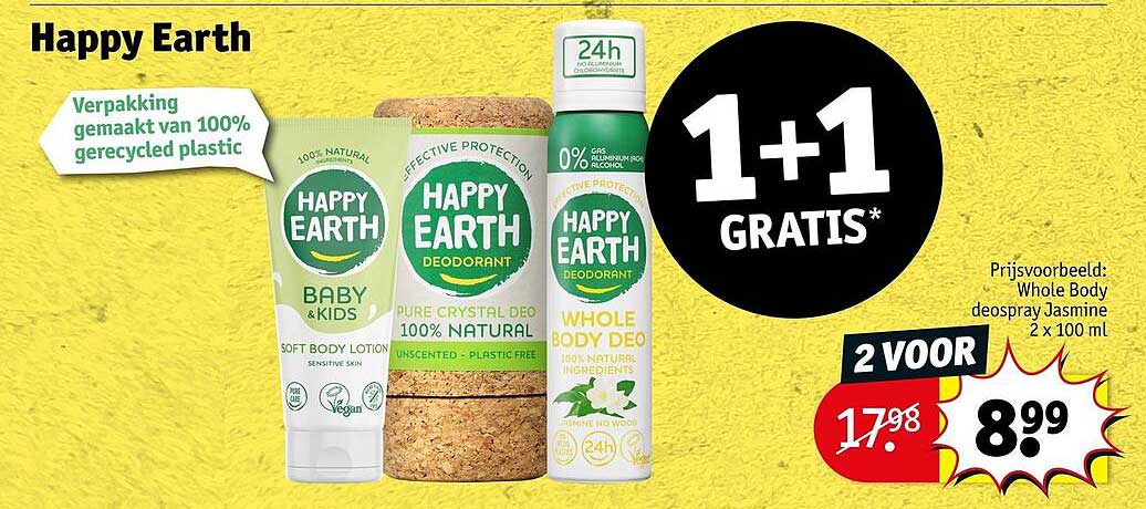 Happy Earth 1+1 gratis
