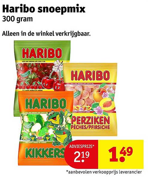 Haribo snoepmix 300 gram