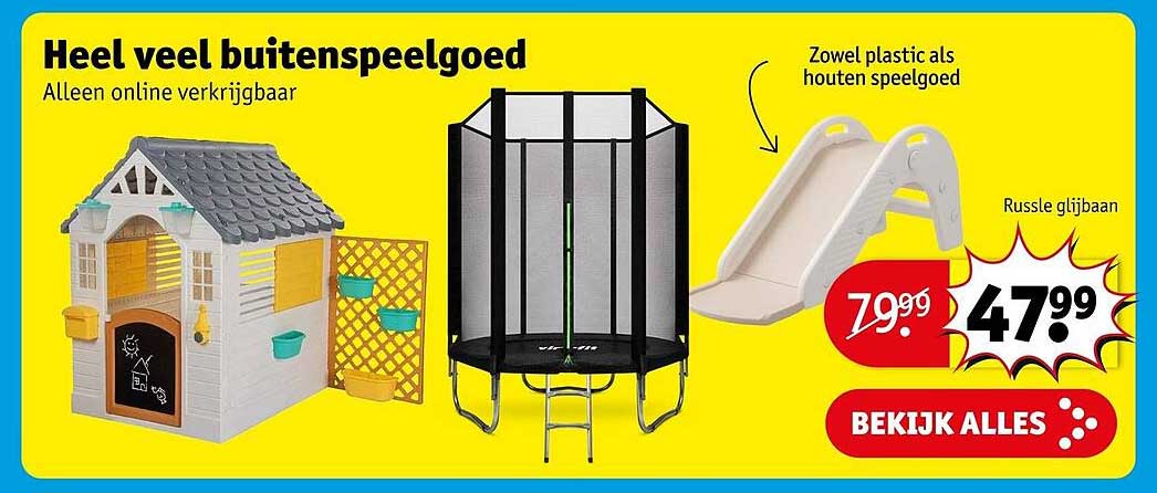 Heel veel buitenspeelgoed