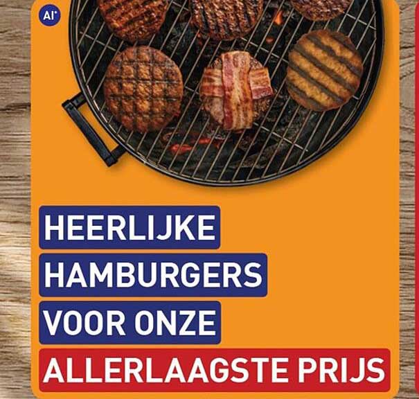Heerlijke hamburgers voor onze allerlaagste prijs