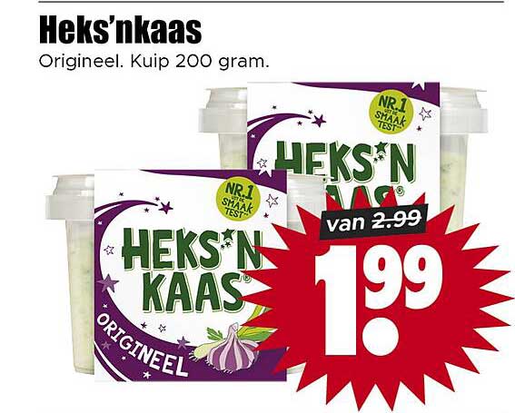 Heks’nkaas Origineel. Kuip 200 gram.