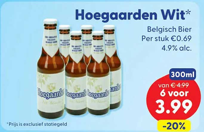 Hoegaarden Wit* 300ml -20%