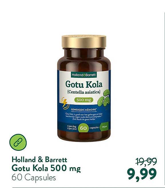 Holland & Barrett Gotu Kola 500 mg 60 Capsules