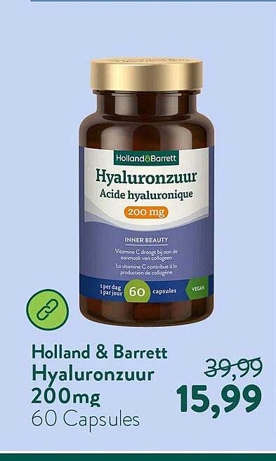 Holland & Barrett Hyaluronzuur 200 mg 60 Capsules