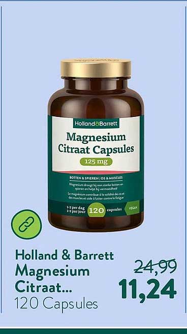 Holland & Barrett Magnesium Citraat... 120 Capsules