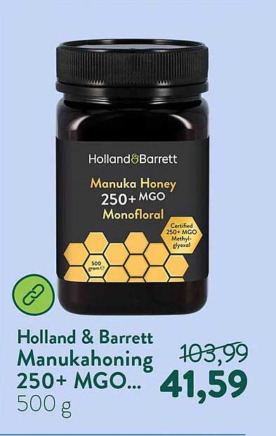 Holland & Barrett Manukahoning 250+ MGO... 500 g