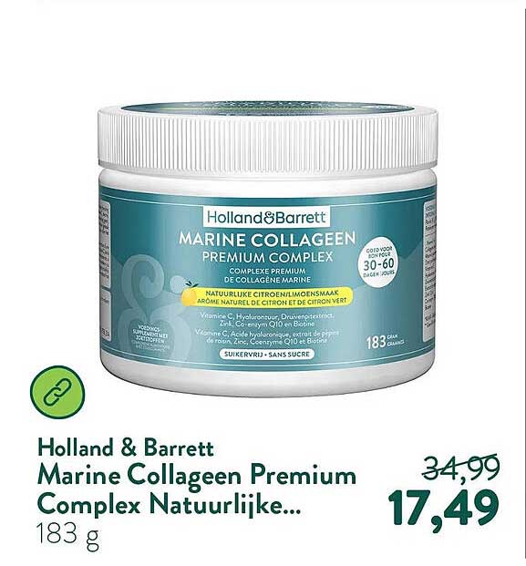 Holland & Barrett Marine Collageen Premium Complex Natuurlijke...