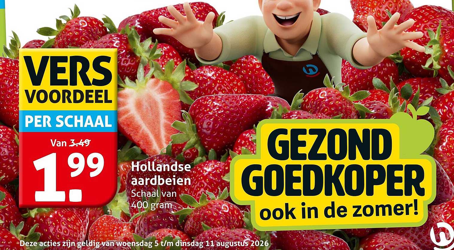 Hollandse aardbeien Schaal van 400 gram