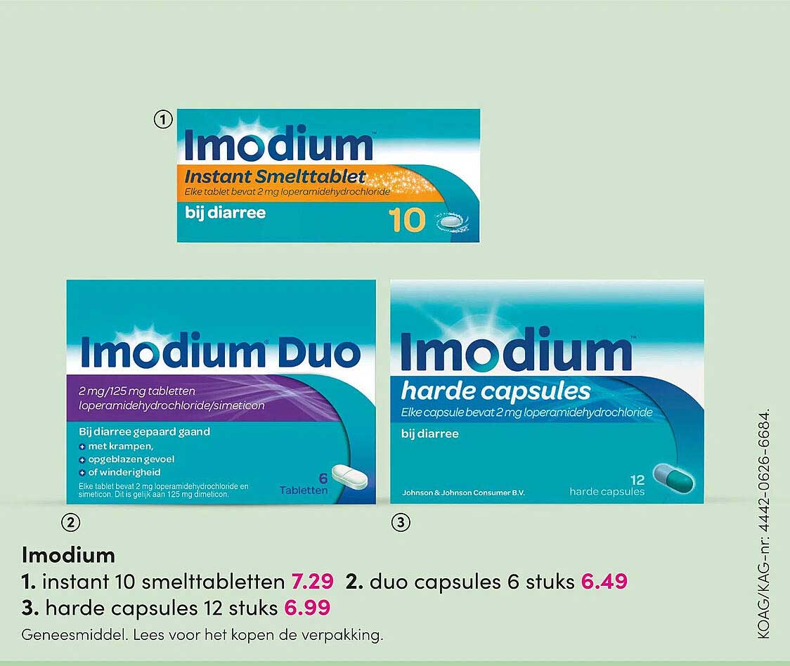 Imodium instant 10 smelttabletten