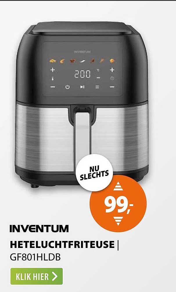 INVENTUM HETELUCHTFRITEUSE GF801HLDB
