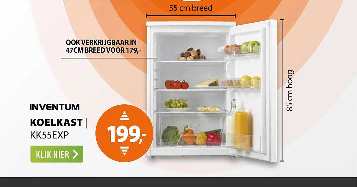 Inventum Koelkast KK55EXP