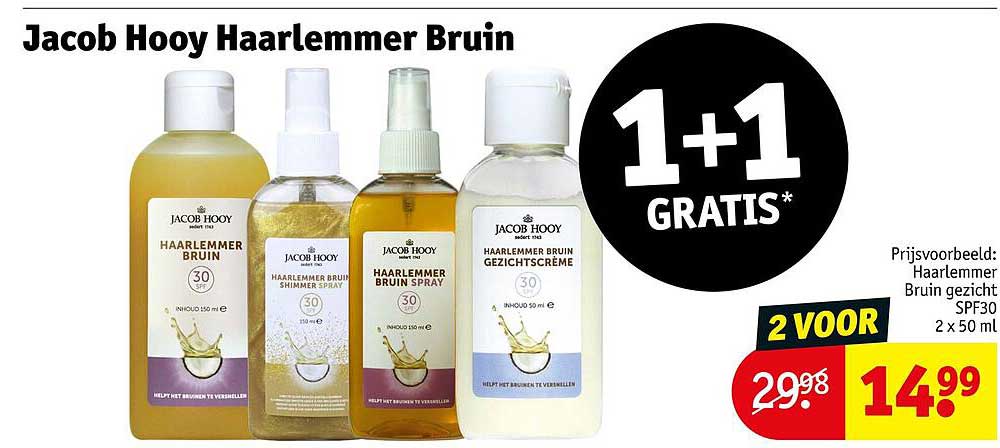 Jacob Hooy Haarlemmer Bruin 1+1 GRATIS*
