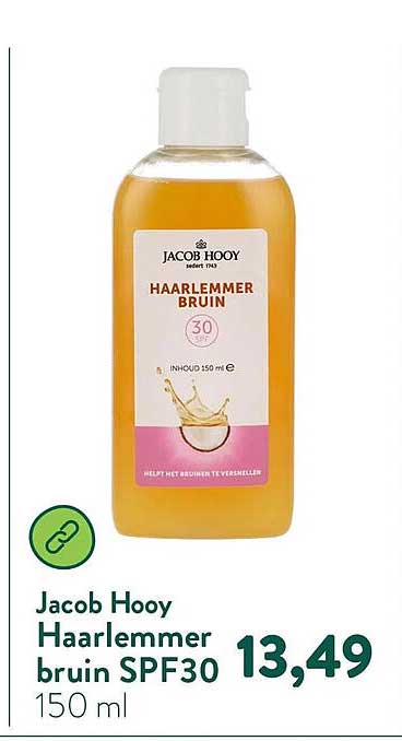 Jacob Hooy Haarlemmer bruin SPF30 150 ml