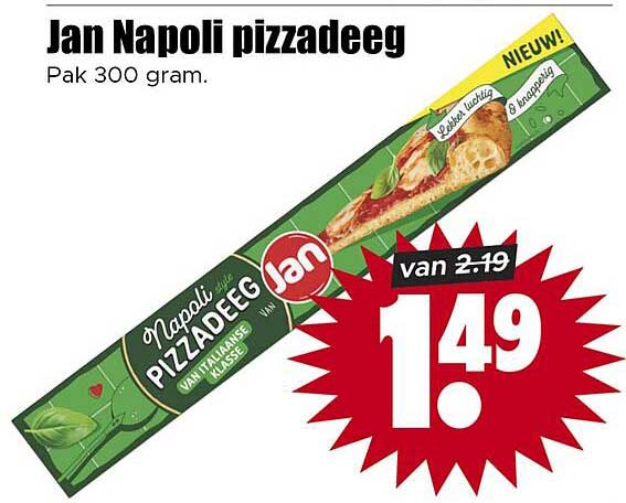 Jan Napoli pizzadeeg